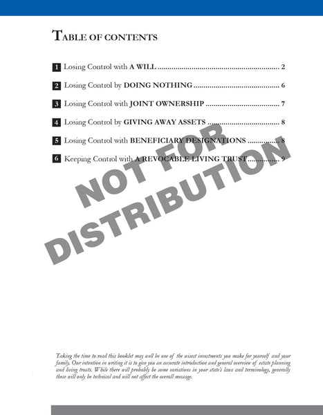 Understanding Estate Planning & Living Trusts Booklet