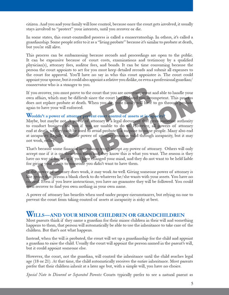 Understanding Estate Planning & Living Trusts Booklet