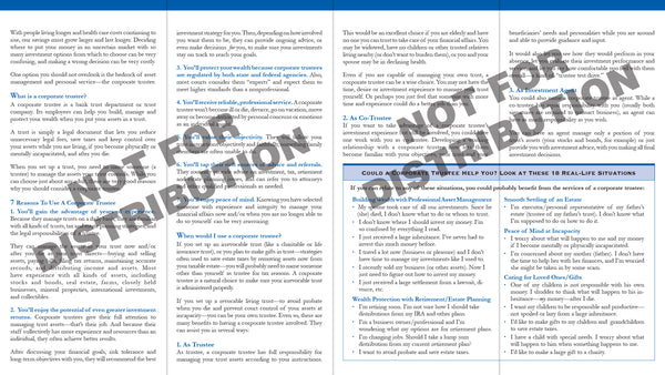 Understanding Corporate Trustees